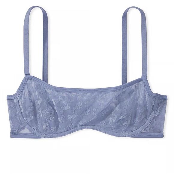 PINK Victoria’s Secret WINK UNLINED SCOOP BRA Size M Dusty Iris - Picture 1 of 7